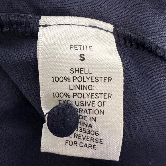 Dressbarn Women’s Cold Shoulder Floral Peasant Top Navy/Multi Size Small Petite - Picture 8 of 8